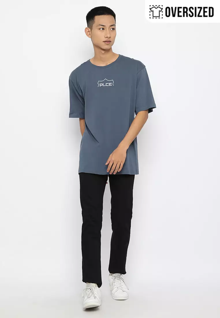 POLICE T-Shirt Cotton Combed Oversized Pria 2079180211