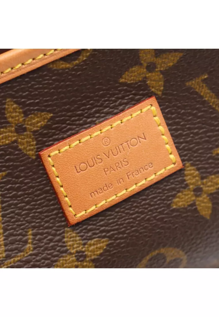 Pre-Loved Louis Vuitton Saumur 35 monogram Shoulder bag PVC leather Brown
