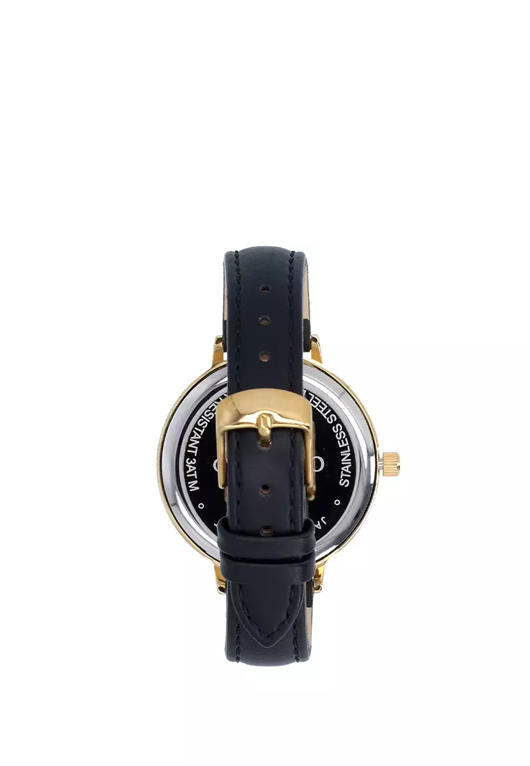 Black Carlo GEO Monogram Timepiece