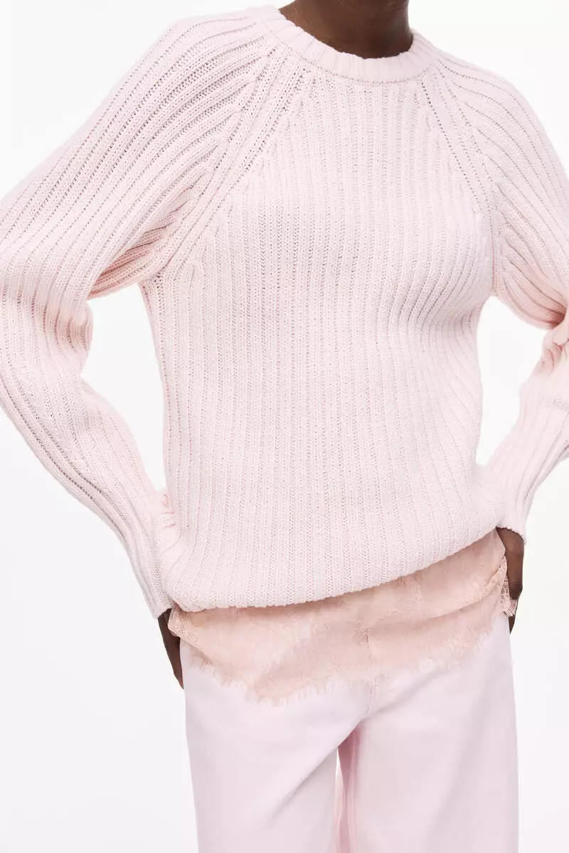 Rib-knit jumper