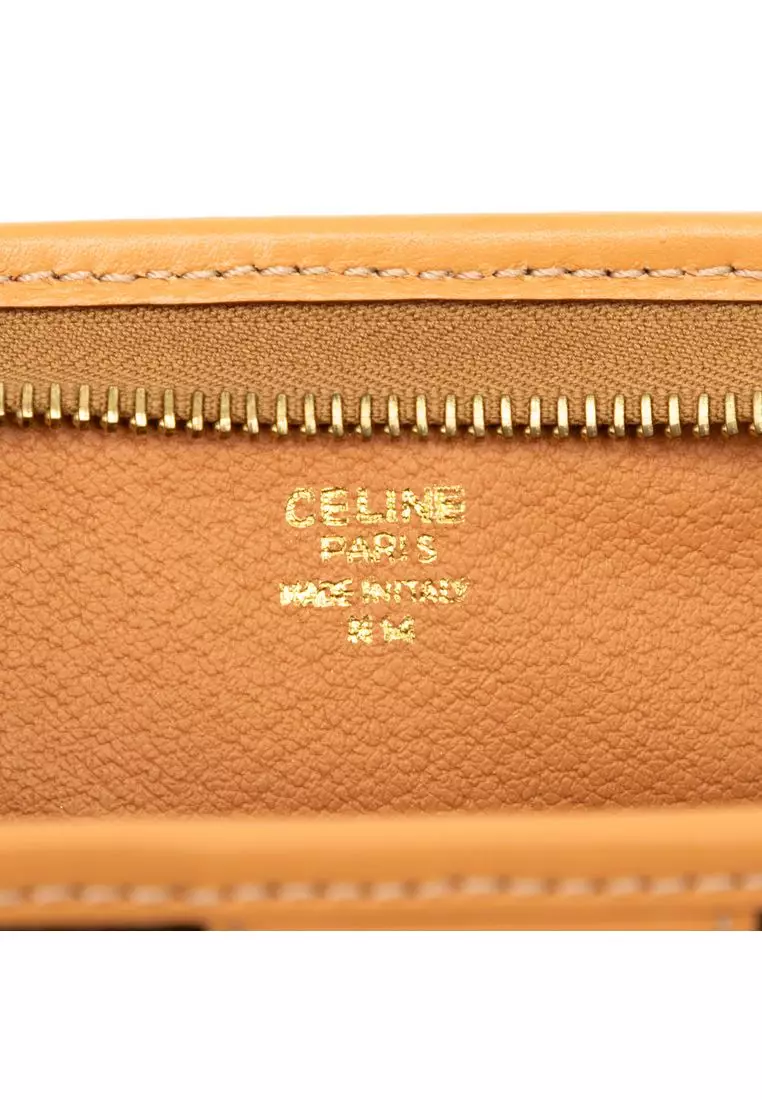 Pre-Loved Celine Macadam Coated Canvas Clutch
