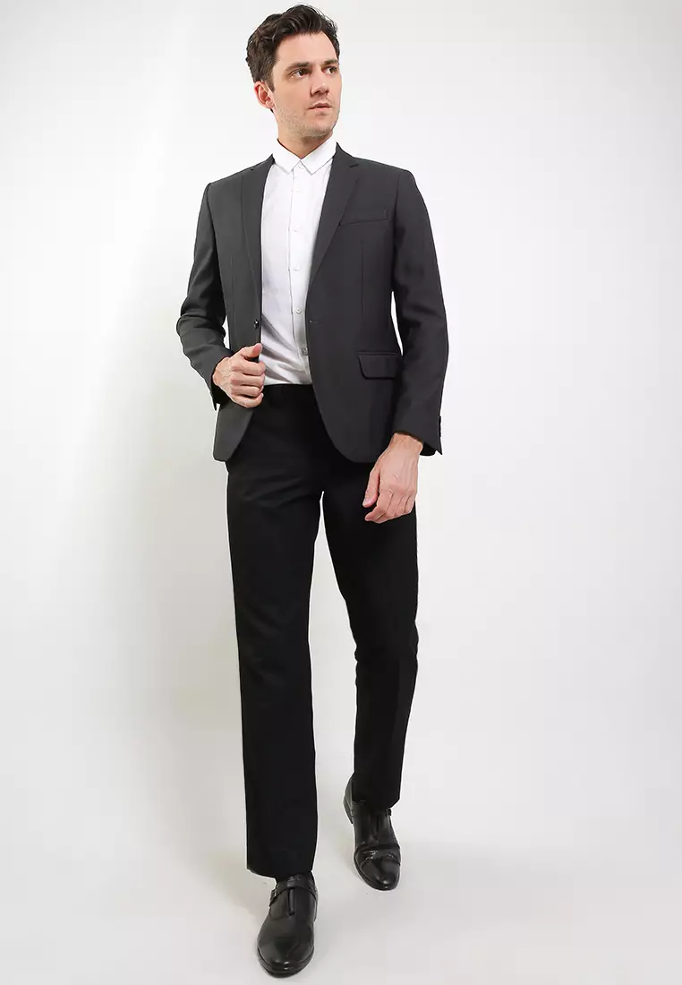 Office Wear Blazer - Notch Lapel, 1 Button