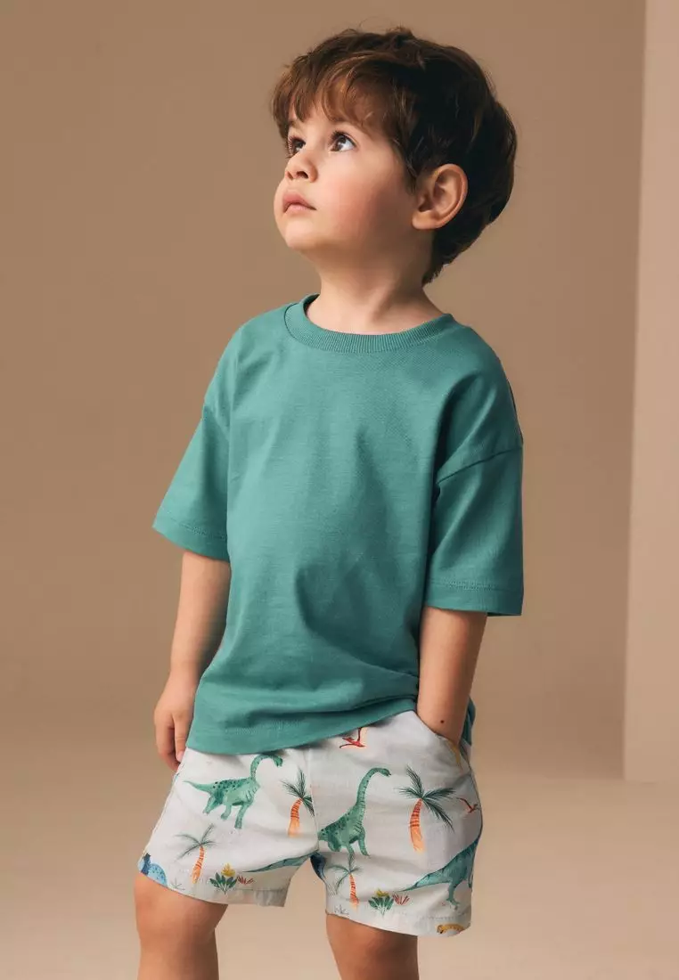 Linen Blend Pull On Shorts