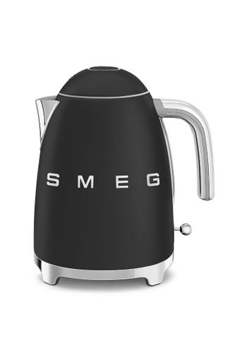 SMEG black Smeg 50'S Retro Style Kettle + 2 Slice Toaster Set in Matt Black D57B5HL7629A4EGS_1