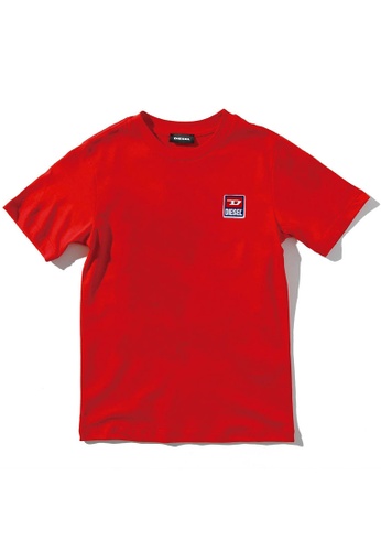Diesel red Short Sleeve Cotton T-shirt 69432KA5637A51GS_1