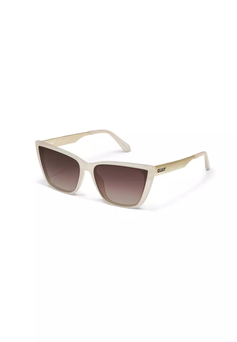 Call The Shots Remixed Sunglasses - Bone/Brown
