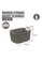 HOUZE HOUZE - Braided Storage Basket with Handle (Small: 23.5x16.5x13.5cm) - Coffee 4D265HL4BFDE08GS_3