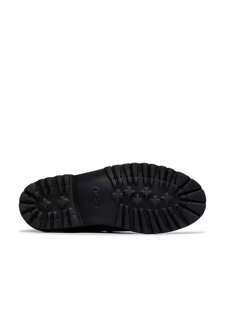 Mens Berwick Lo Loafers - Black Leather