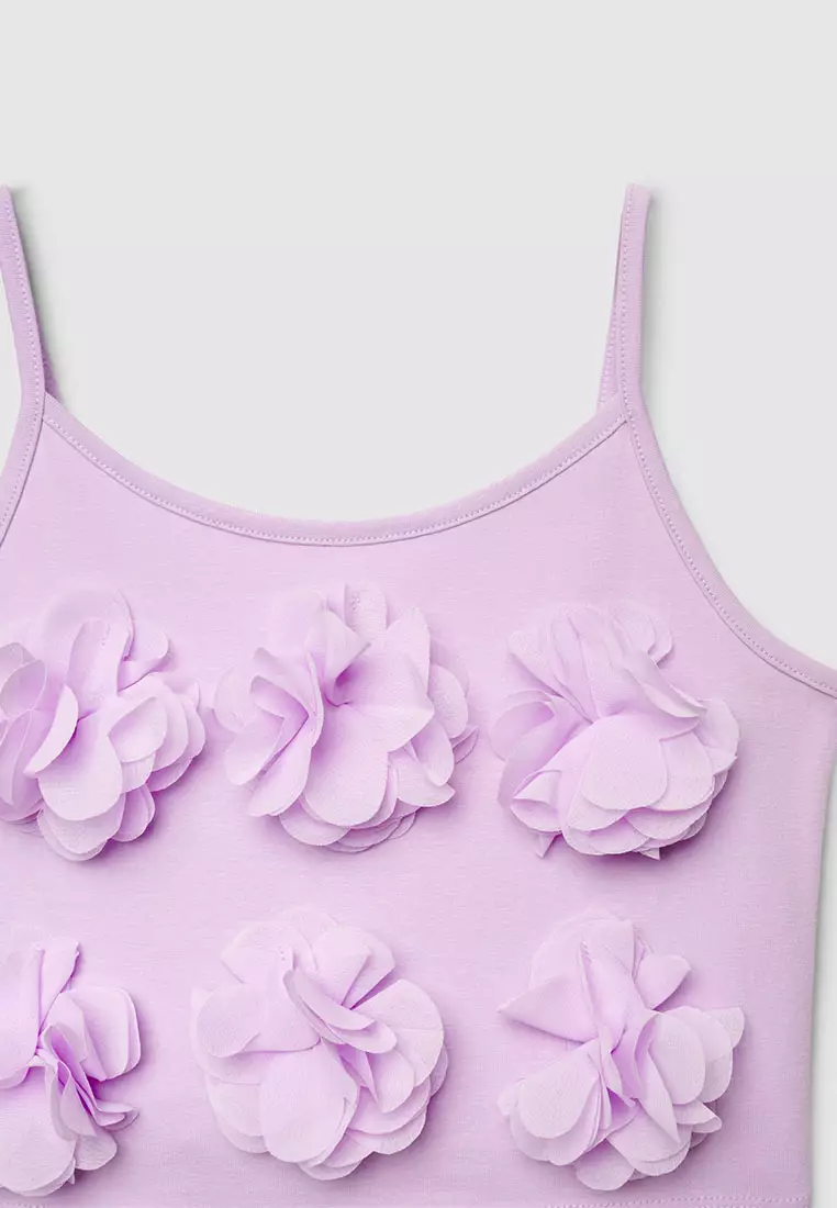 Floral Cami Crop Top for Girls
