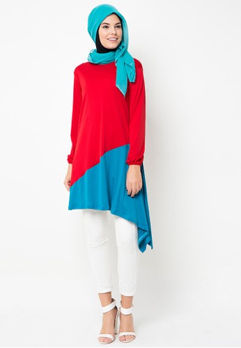 Tunic With Two Colors Asymmetric
