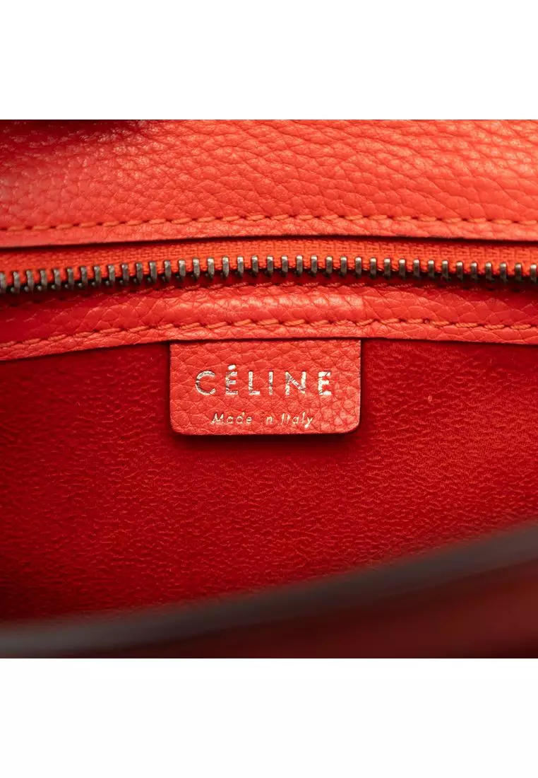 Pre-Loved Celine Nano Leather Luggage Tote