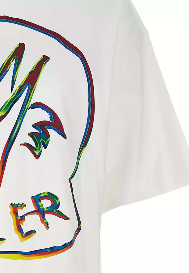 Moncler large logo t shirt shop