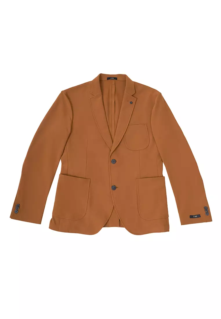 Jobb Edmond-T2 Blazer Pria Slim Fit Mustard