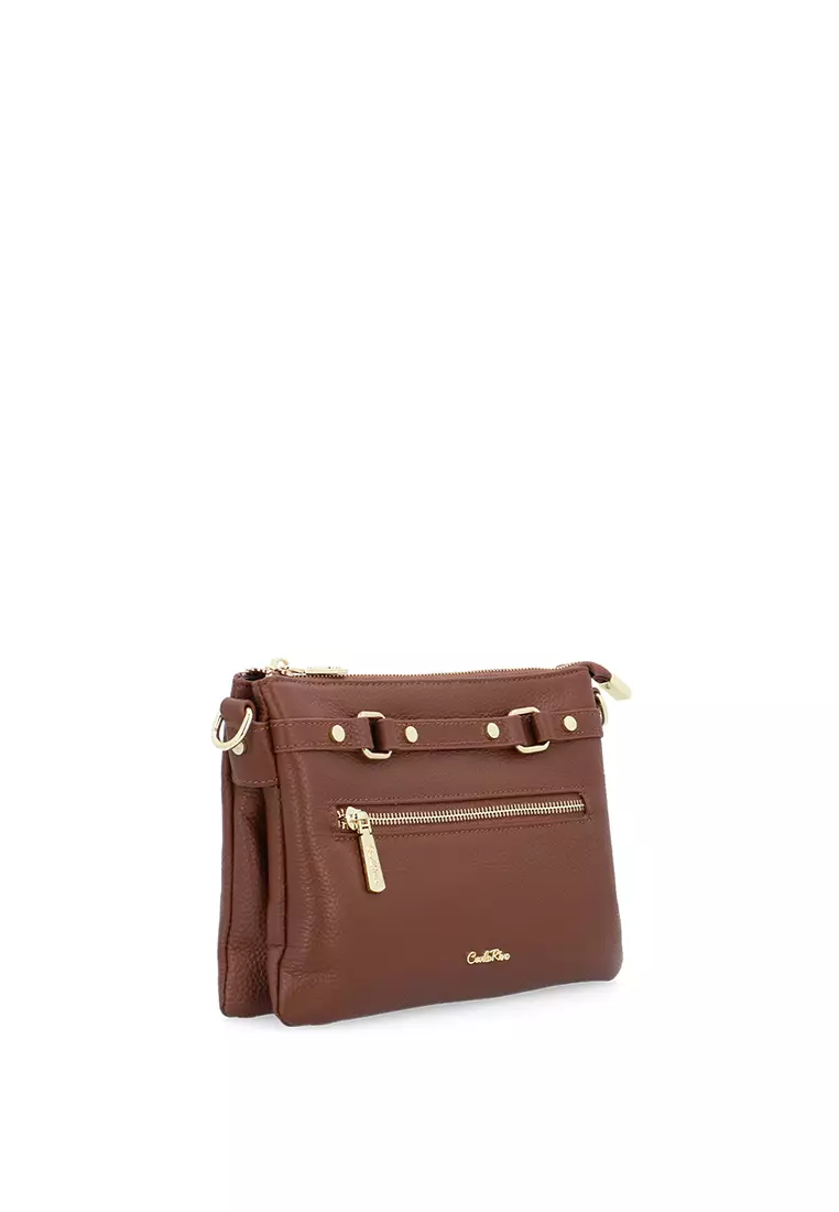 Metropolitan Small Sling Bag - Dark Brown