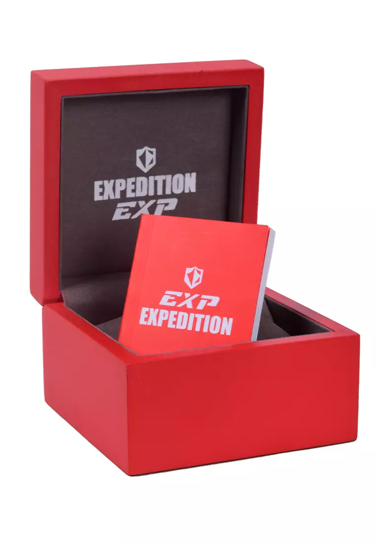 Expedition EXP - Male Analog Watches - Jam Tangan Chronograph Pria - Silver - Stainless Steel Bracelet - 6828 MFBTBBA