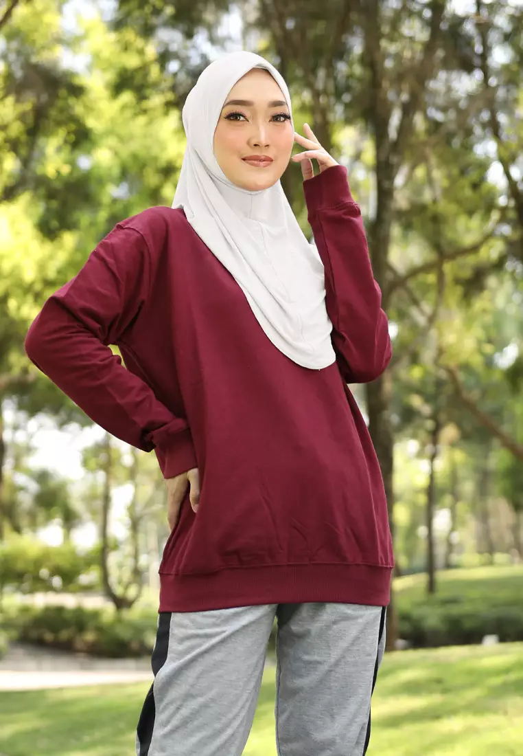 Cotton Bee - Safar Sport Bergo | Hijab Instan Olahraga - Snow White