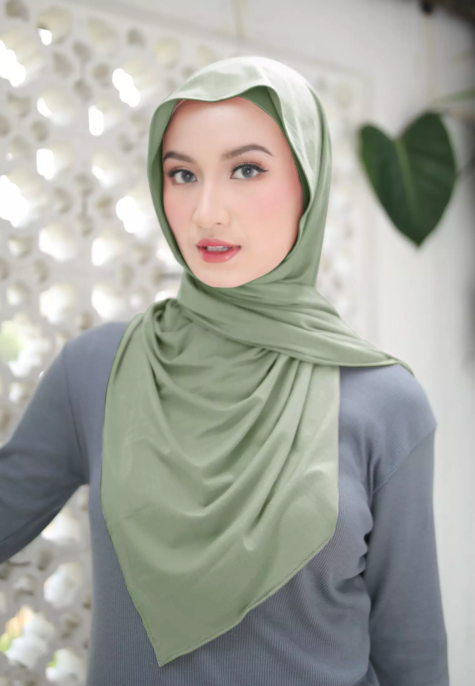 Cotton Bee - Nayma Turkey Shawl | Pashmina Rayon Premium - Nile Green