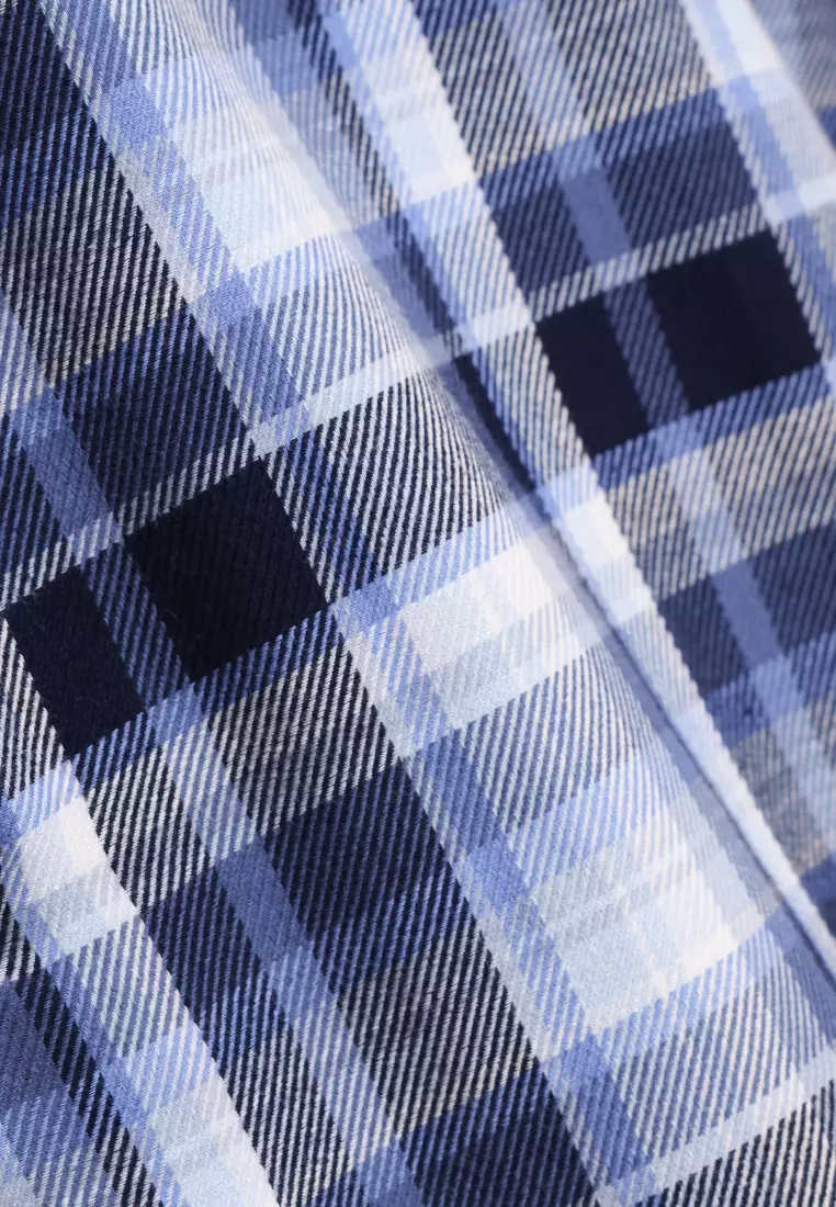 Used 1968 - Ansel Kemeja Pria lengan Panjang Motif Kotak-Kotak