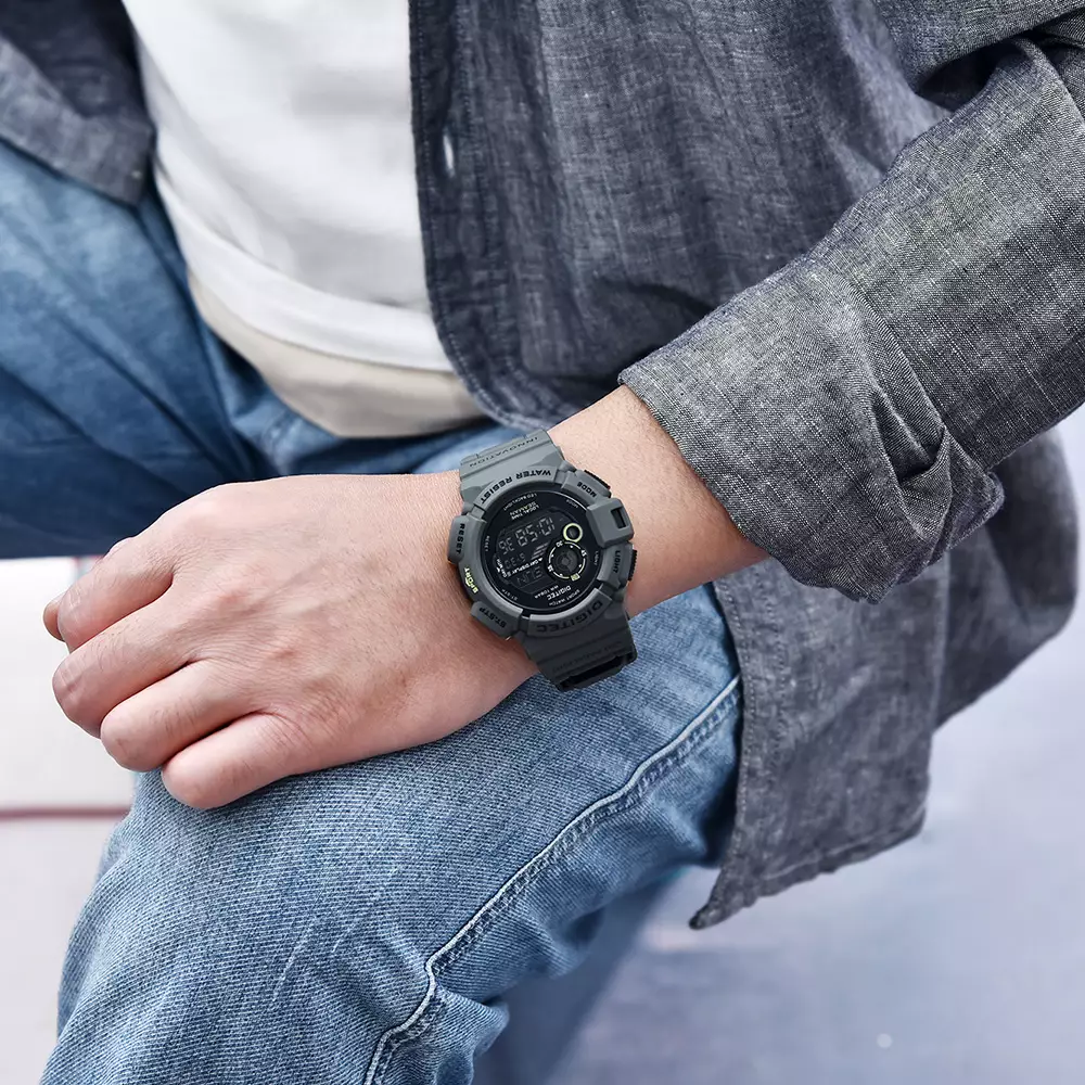 DIGITEC Jam Tangan Digital Pria DG-5028T Water Resist - GY4B Grey