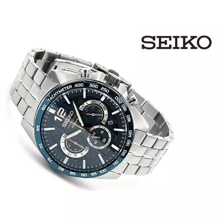 Seiko SSB345P1 rantai silver cowok
