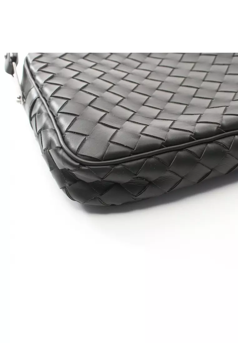 Bottega Veneta Wristlet Intrecciato Woven Leather Clutch Khaki Green P –  AvaMaria