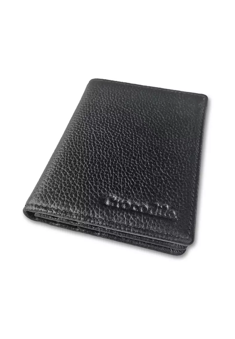 Crocodile 9063CY Dompet Pria Men Wallet Leather Kulit Original - Hitam