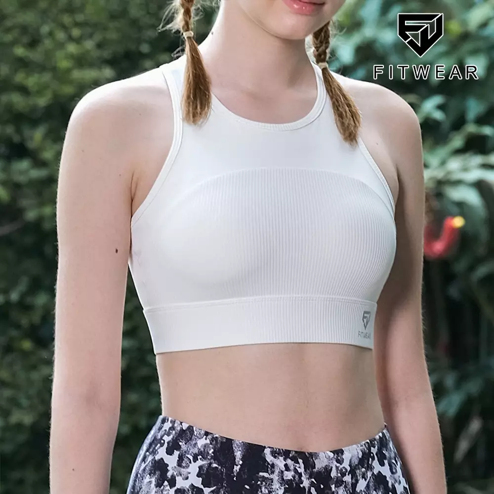 Fitwear - Sportbra Olahraga Wanita CARMEN 2TONE HOOK - WHITE