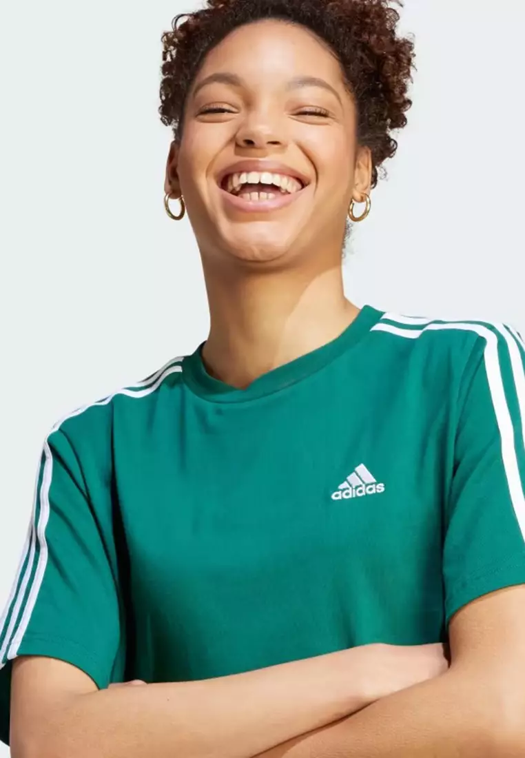 Jual ADIDAS essentials 3stripes single jersey boyfriend tee dress Original 2024 ZALORA