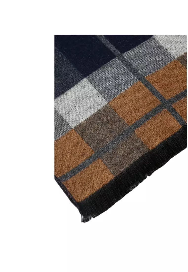 Men's Warm Scarf for Autumn and Winter - Thick Korean Style Long, Versatile Scarf