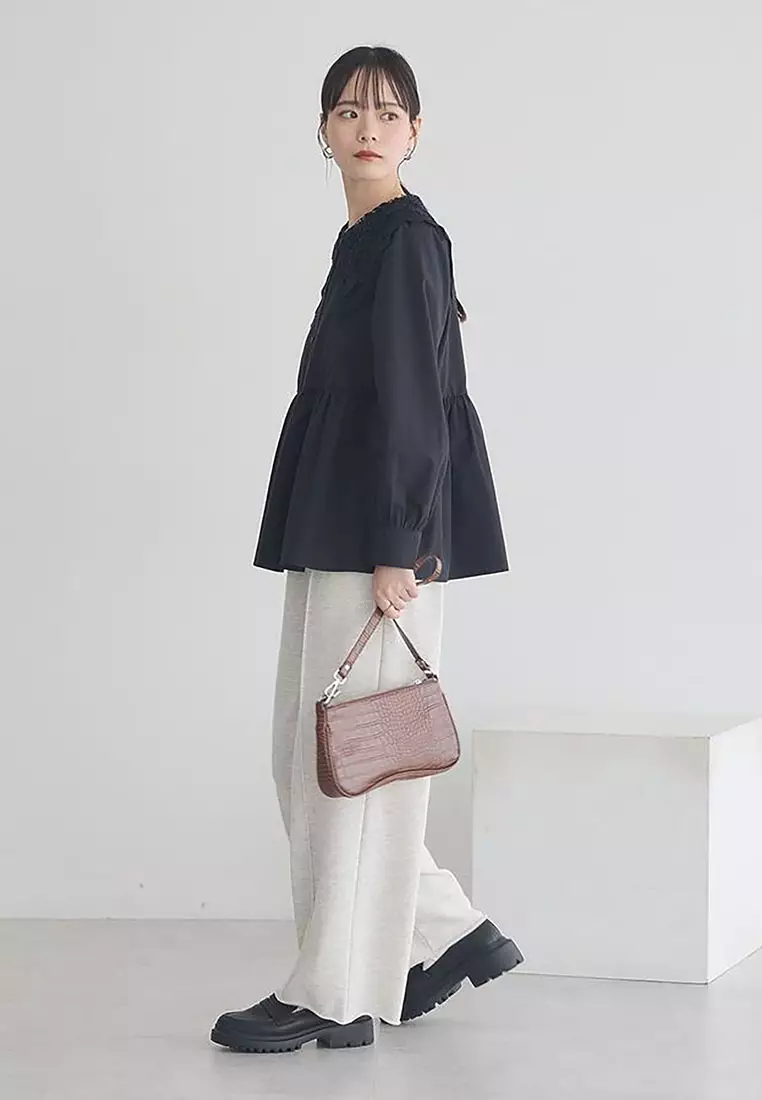 Earth Music & Ecology - Arisa Lace Collar Blouse
