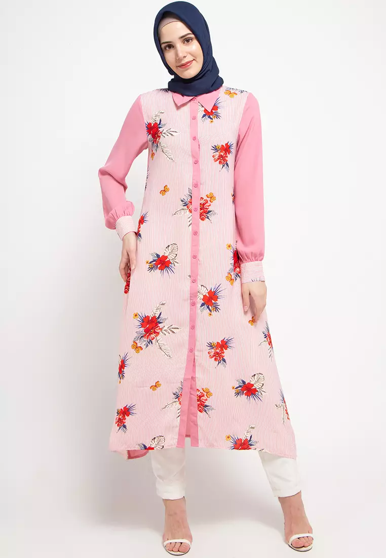 Chelsea Maxi Dress In Pink Print