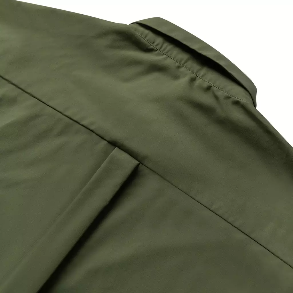 Kemeja Bodypack Pierce Oversize Boxy Long Sleeve Shirt - Olive