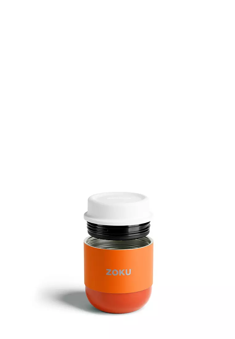 Zoku 10oz Orange Neat Jar  - Tempat Makan, Tempat Sup,  Tempat Makan Berkuah