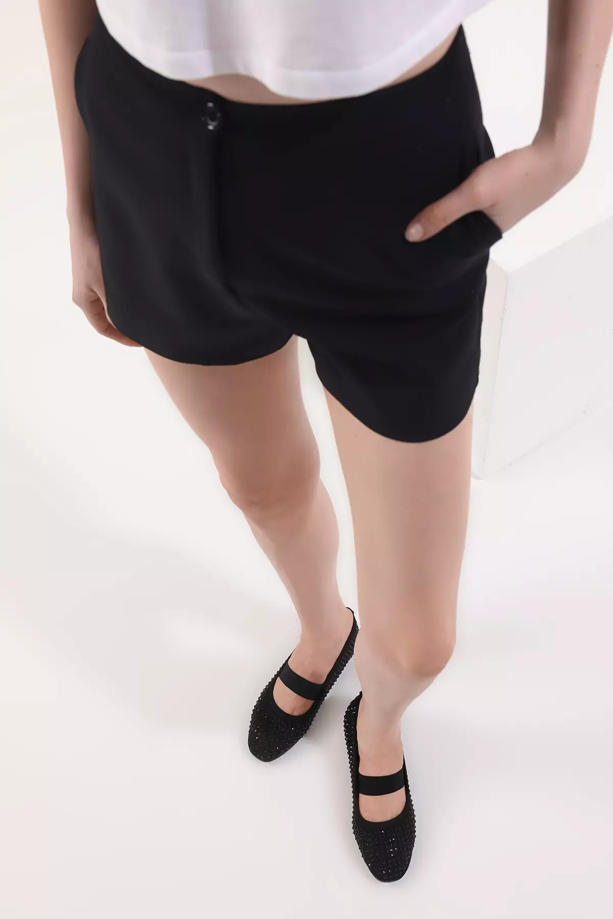 Black Stone Mary Jane Women's Ballerina Flats Takss25Be00047