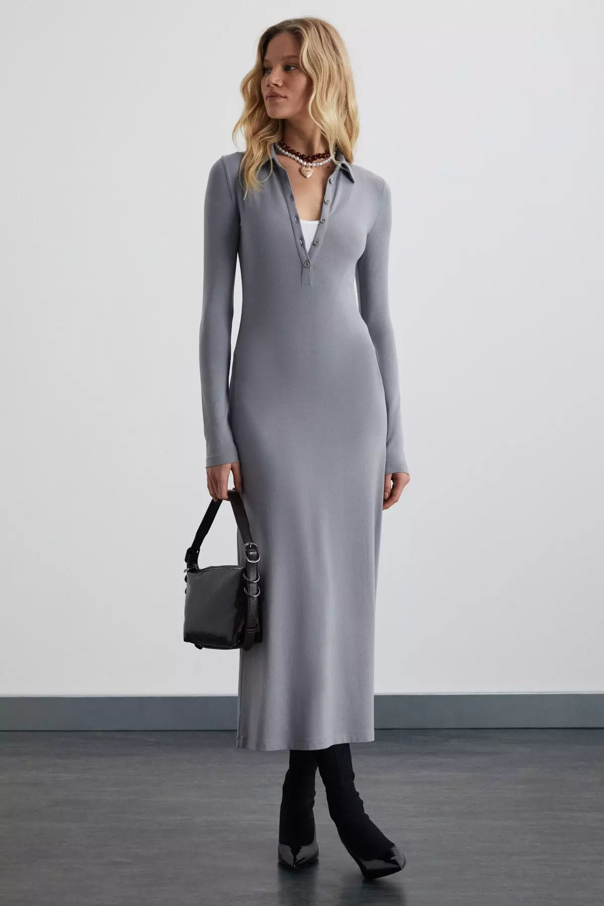 Buy GRIMELANGE Polo Bodycon Midi Dress 2025 Online ZALORA