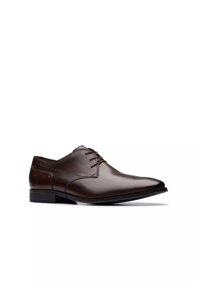 Mens Paulton Lace Derby Shoes - Brown