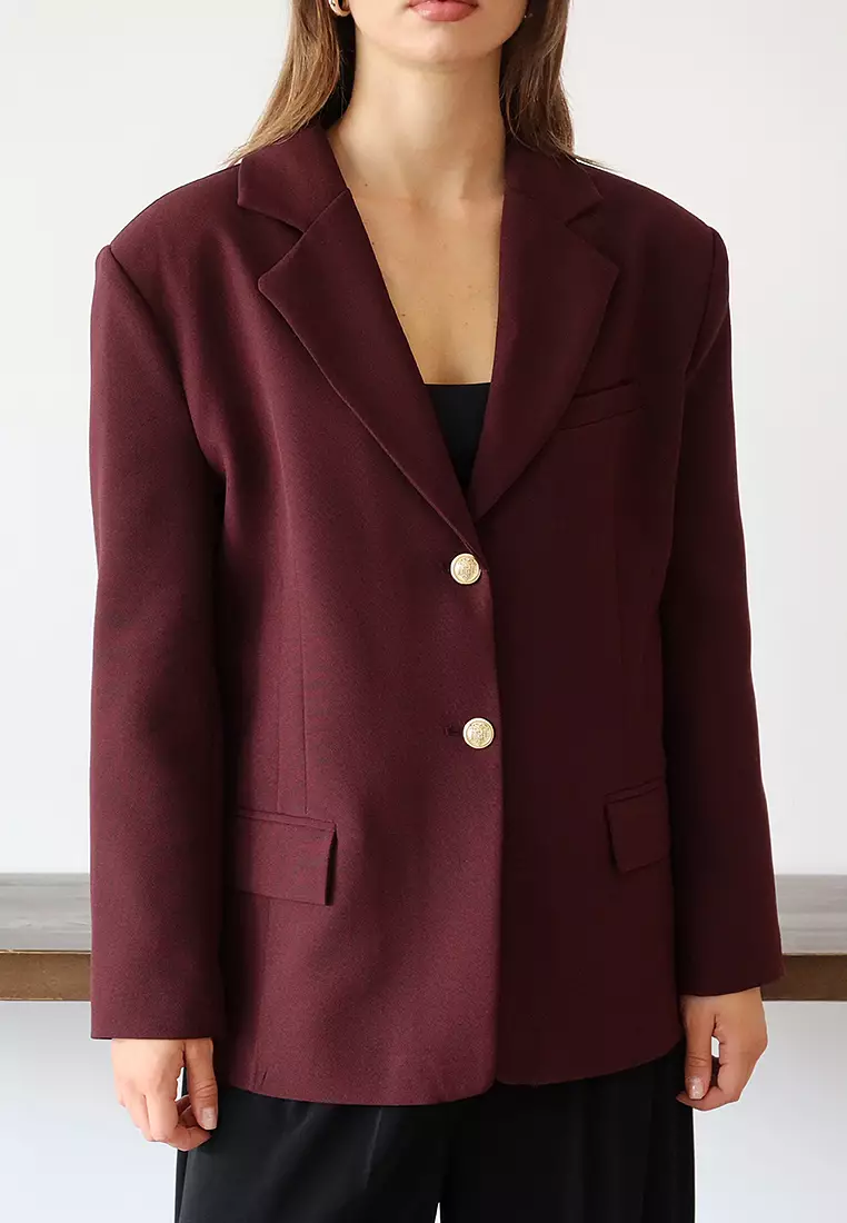 Regular Pattern Woven Blazer Jacket