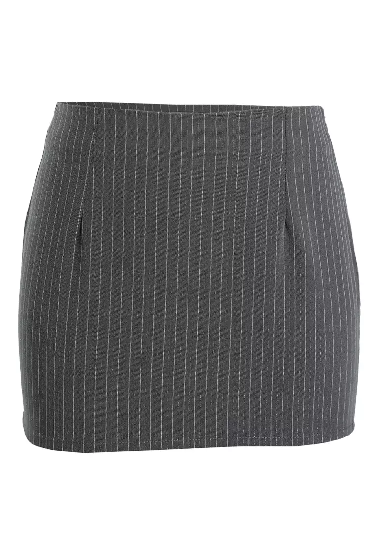 Buy London Rag Tailored Glitter Pinstripe Micro-Mini Skirt 2026 Online ...
