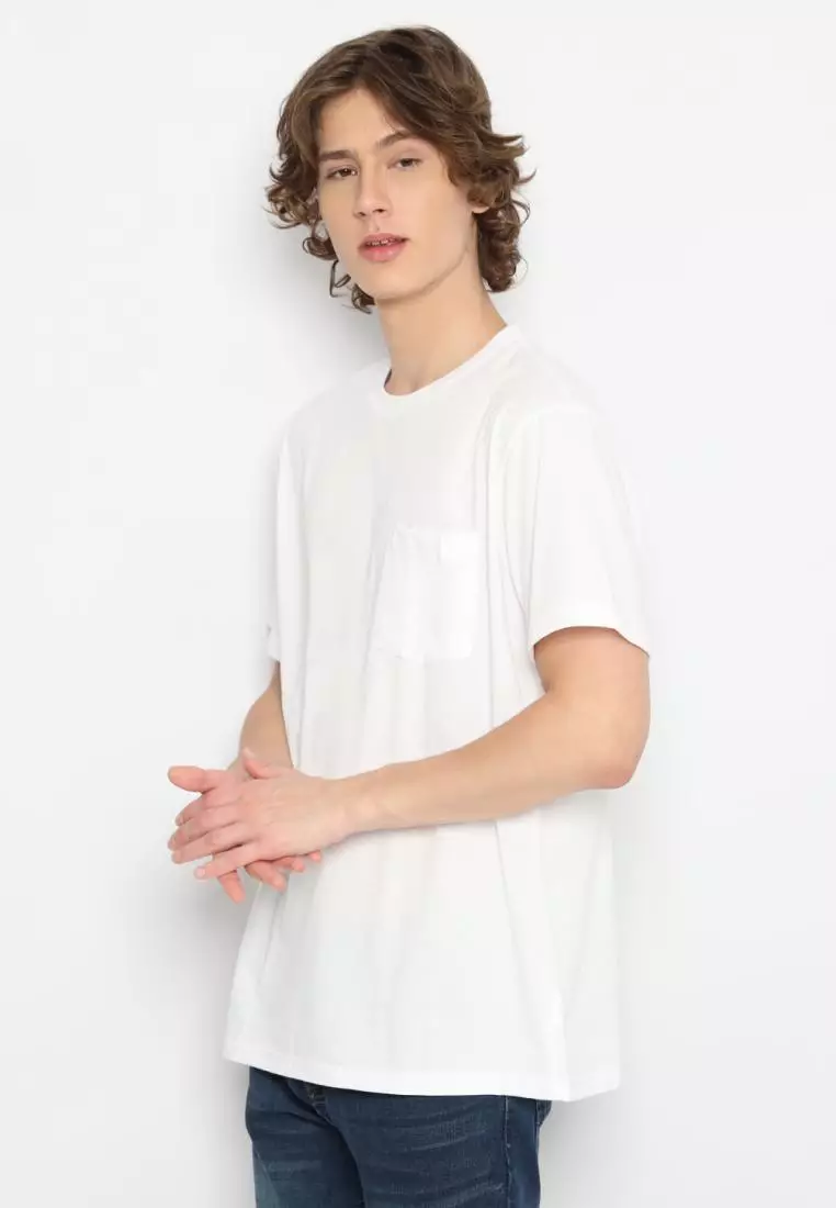 MATSUDA Kaos Polos Pocket T Shirt Cotton Chuo