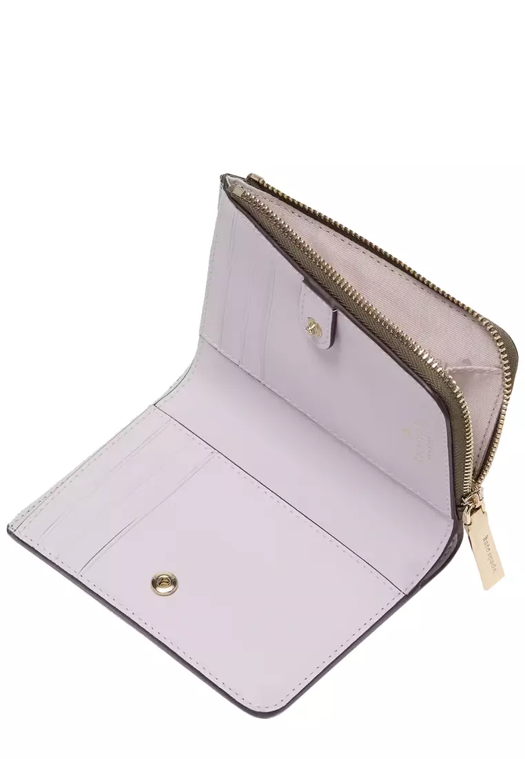 Madison Small L Zip Wallet in Seaweed KH615