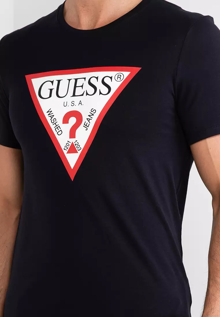 Guess Logo Tee 2023 Buy Guess Online | ZALORA Kong