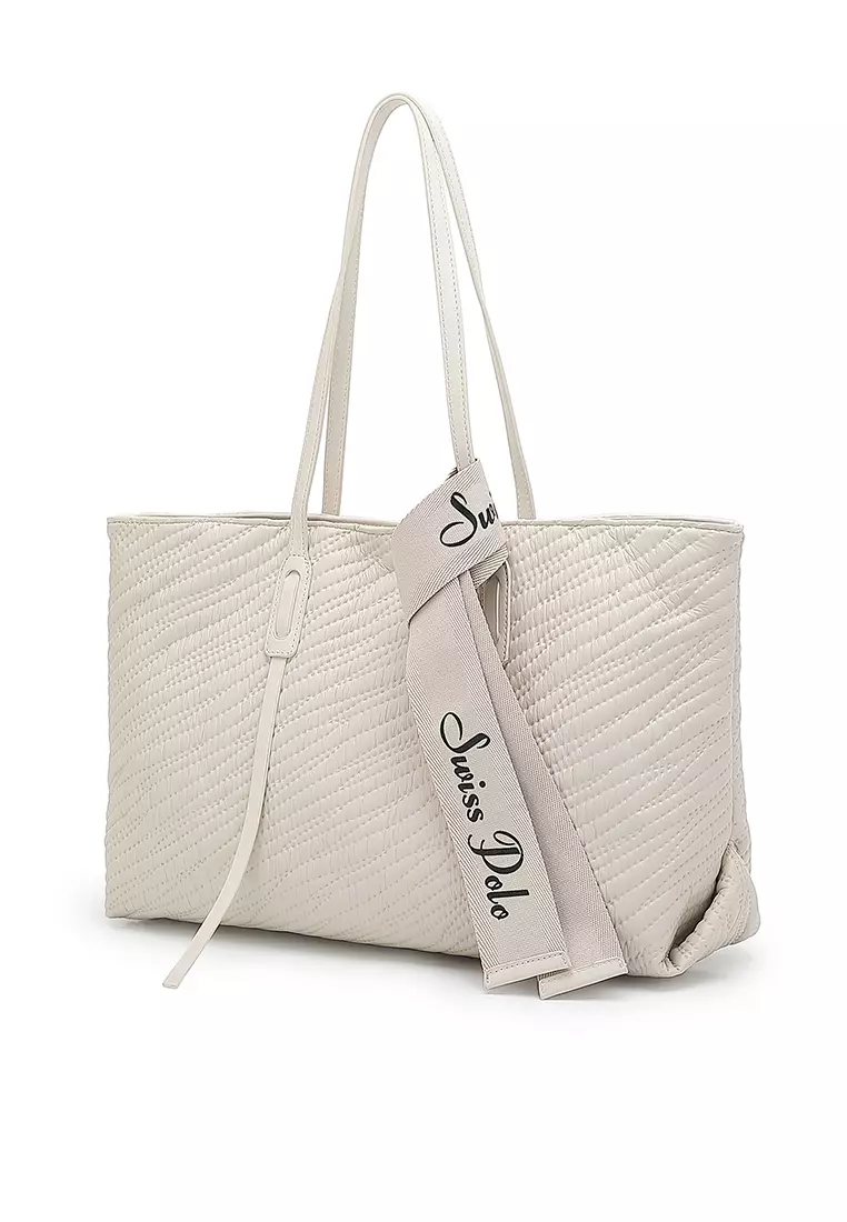 Women's Top Handle Bag / Sling Bag / Crossbody Bag - White