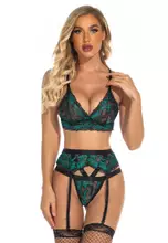 Buy LYCKA LDB4165-Lady Two Piece Sexy Bra and Panty Lingerie