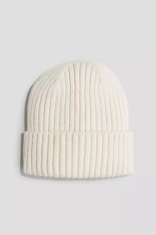 Rib-knit hat