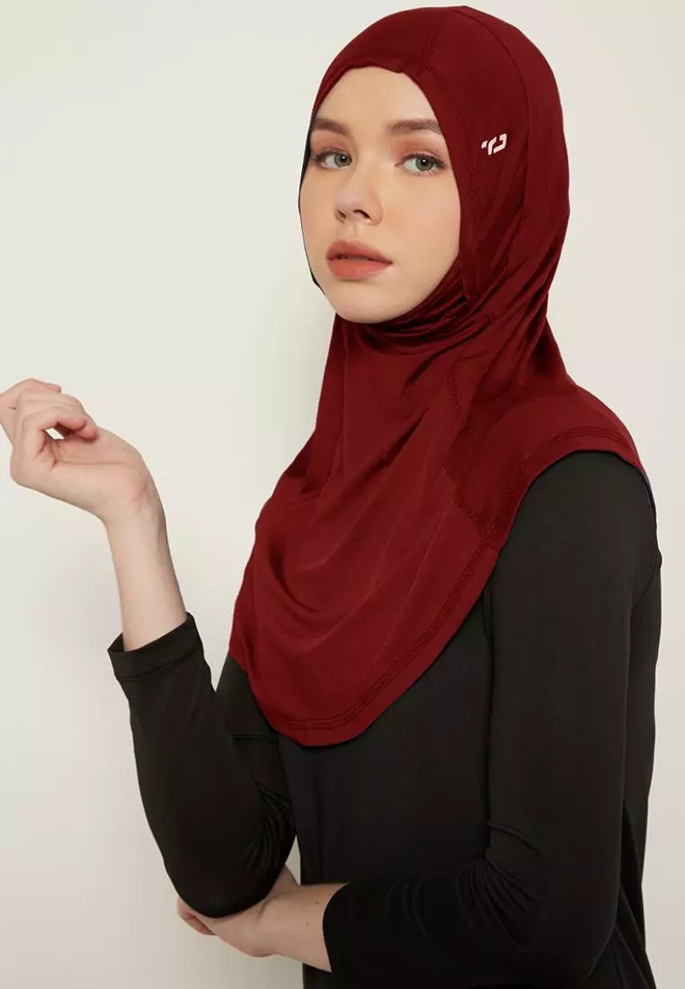 Td Active LH054 kerudung olahraga dengan penutup mulut hijab sport Alfa