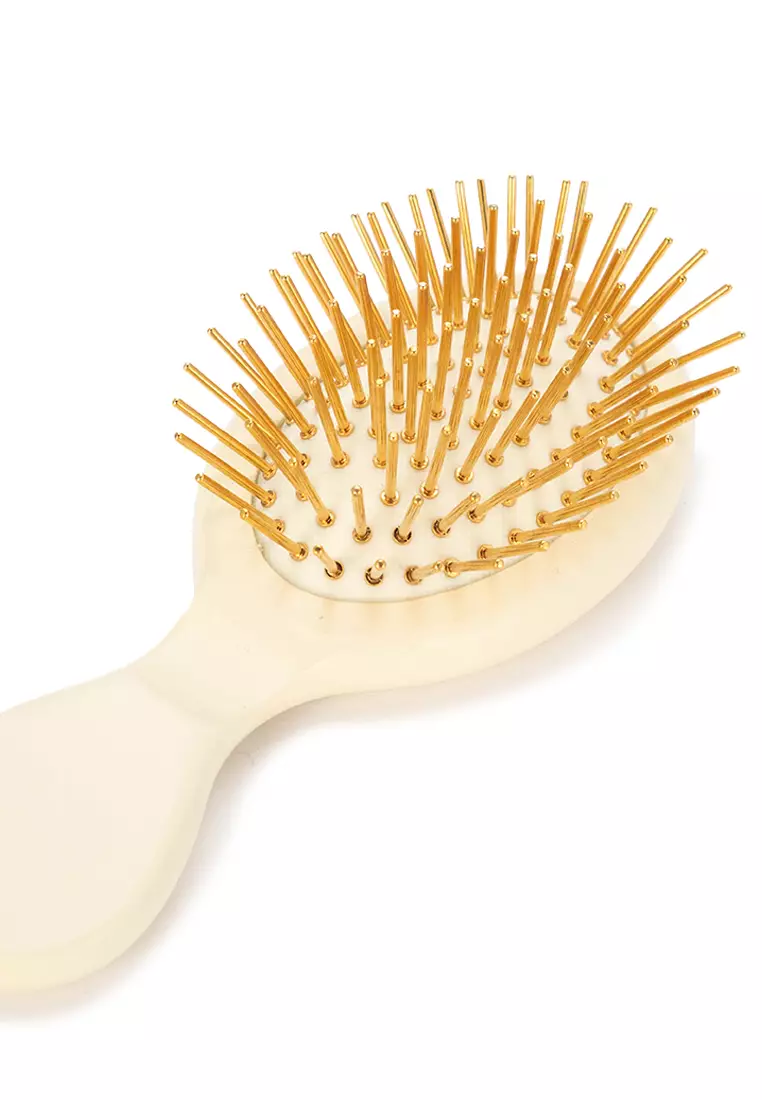 Qmini Beechwood Golden Hair Brush