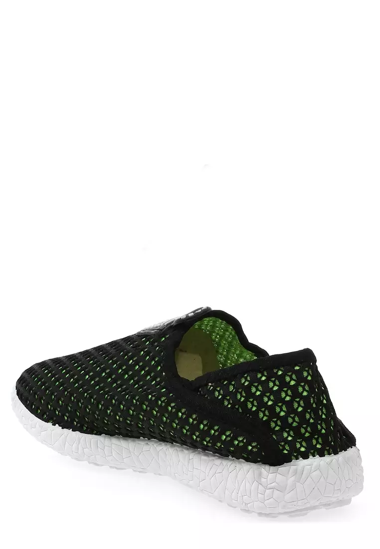 Dalbert Sepatu Slip On Mesh Kasual Pria Size 39 Material Kain Breathable ORIGINAL - Black Green