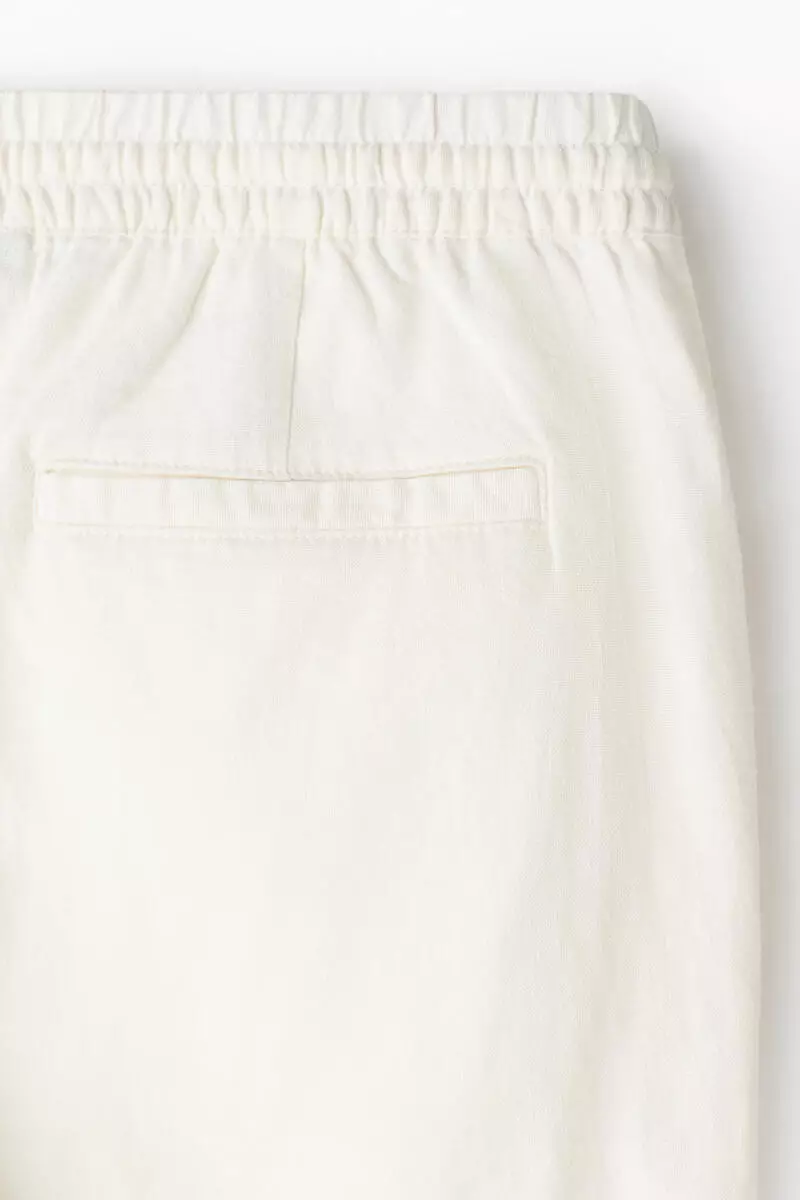 Relaxed Fit Linen-blend shorts