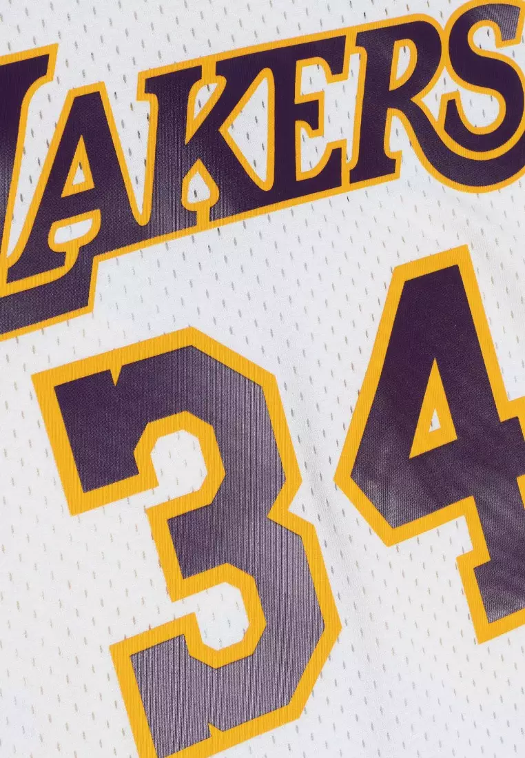 #34 Shaquille O'Neal 2002 Los Angeles Lakers  Swingman Basketball Jersey