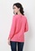nicole pink Nicole Round Neckline Long Sleeve Cuff with Pearl Detail Blouse CDE71AA46671EBGS_3